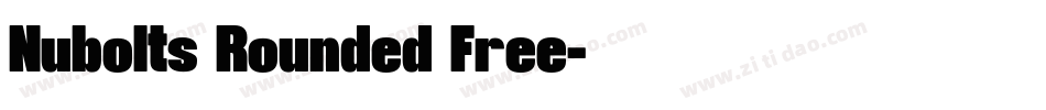 Nubolts Rounded Free字体转换